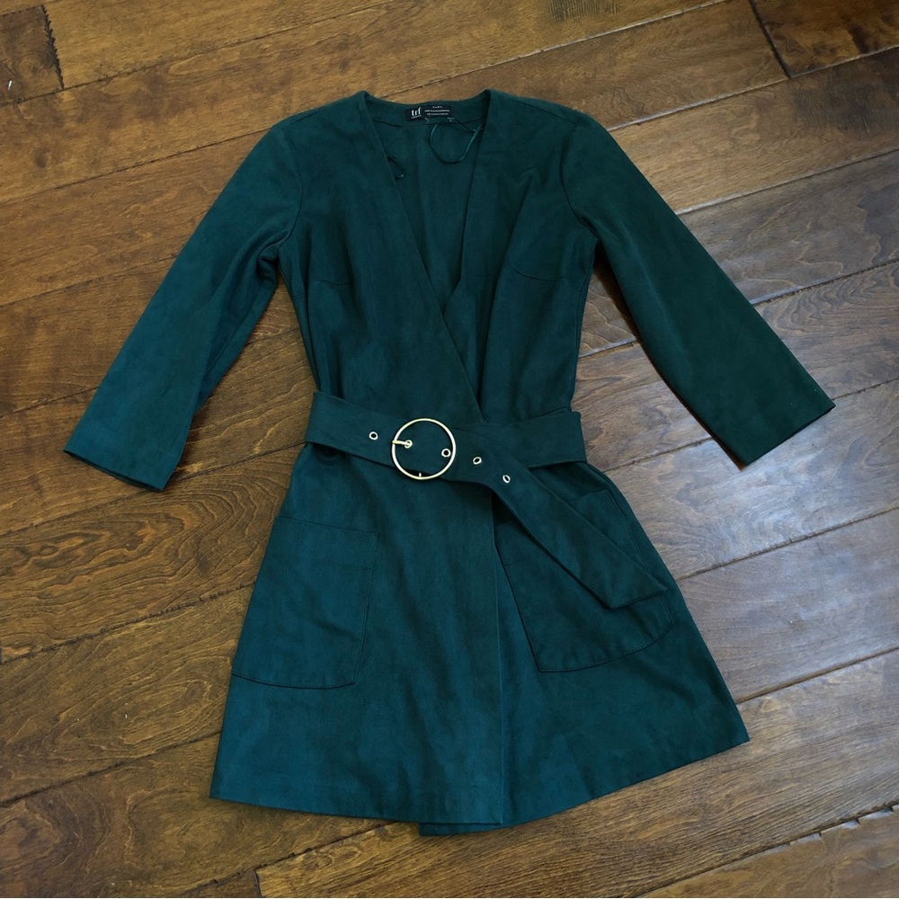 ZARA Suede Skort Romper